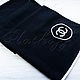 Black Italian stole made of Chanel fabric. Shawls1. Platkoffcom. Online shopping on My Livemaster.  Фото №2