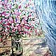 Order Oil painting: Easter week, Spring flowers. OMA-EVA. Livemaster. . Pictures Фото №3