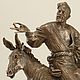 Статуэтка Ходжа Насреддин (скульптура из бронзы Ходжа Насреддин). Статуэтки. Арт-галерея «Cultural heritage”. Интернет-магазин Ярмарка Мастеров.  Фото №2