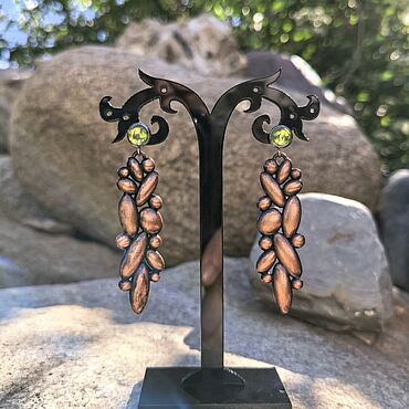 Украшения ручной работы. Ярмарка Мастеров - ручная работа Серьги овсинки. Handmade.