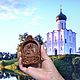 Миниатюрная Икона из дерева - Святые Петр и Феврония. Иконы. Ополье. Ярмарка Мастеров.  Фото №6