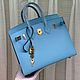 Women's handbag made of genuine leather, in blue color. Classic Bag. SHOES&BAGS. My Livemaster. Фото №6