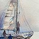 Заказать Акварельный рисунок «Парусник». Художник Ирина Щипицына. Ярмарка Мастеров. . Картины Фото №3