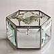 Wedding box. Box with glass and filigree. Caskets for rings. Glass Flowers. My Livemaster. Фото №6