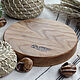 Круглый поднос из ясеня. Ø 20 см. Подносы. SDPWooD. Ярмарка Мастеров.  Фото №6