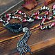 Boho style Sautoir necklace with 'Palace Secrets' brush'. Necklace. Ekaterina Rud ( stylish stones ). Online shopping on My Livemaster.  Фото №2