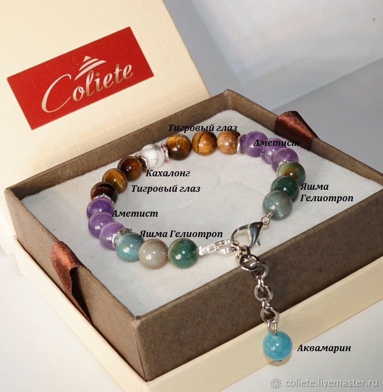Bracelet made of stones for Fish for good luck, creativity, self-confidence!, Bead bracelet, Moscow,  Фото №1