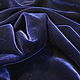 Бархат темно синий (шелк 100%) шелковый Германия, Ткани, Калининград,  Фото №1