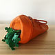 Сумка Морковка из кожи или фетра. Классическая сумка. KrukruStudio. Интернет-магазин Ярмарка Мастеров.  Фото №2