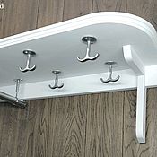 Для дома и интерьера ручной работы. Ярмарка Мастеров - ручная работа White wooden hanger. Handmade.