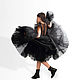 Волшебное платье из фатина, черное. Платье. Mi-Mi-Mi-шка & Ko. Интернет-магазин Ярмарка Мастеров.  Фото №2