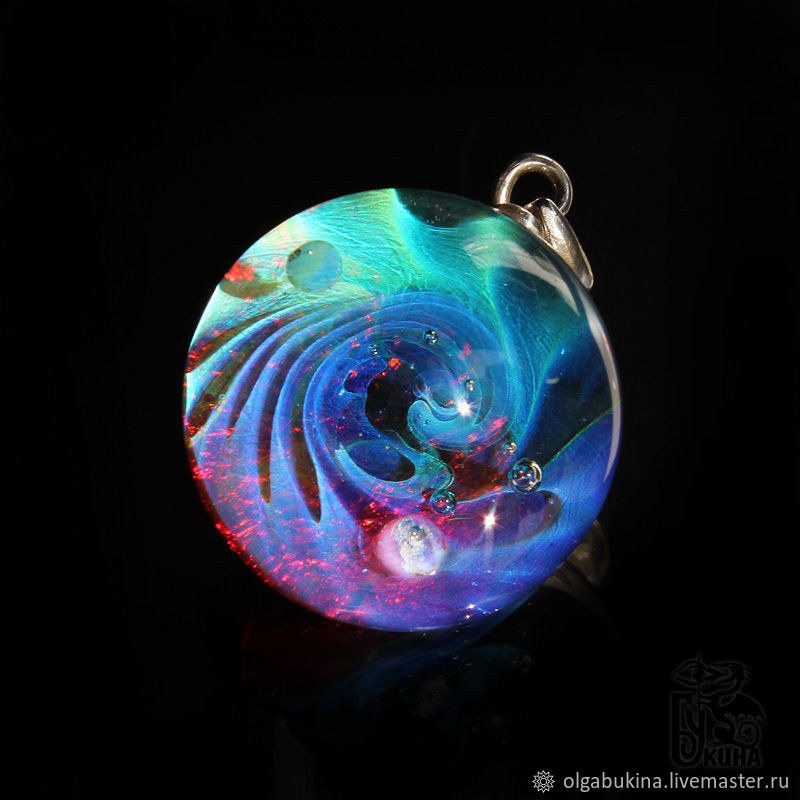 Pendant ball Unfamiliar planet. Cosmos Universe Planet Jewelry Space, Pendant, Moscow,  Фото №1