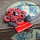 Soutache brooch-tie 1. Brooches. VeninnaS. Online shopping on My Livemaster.  Фото №2