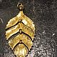 Pendant, Turquoise leaf pendant, Oriflame, Sweden. Vintage necklace. Dutch West - Indian Company. My Livemaster. Фото №5