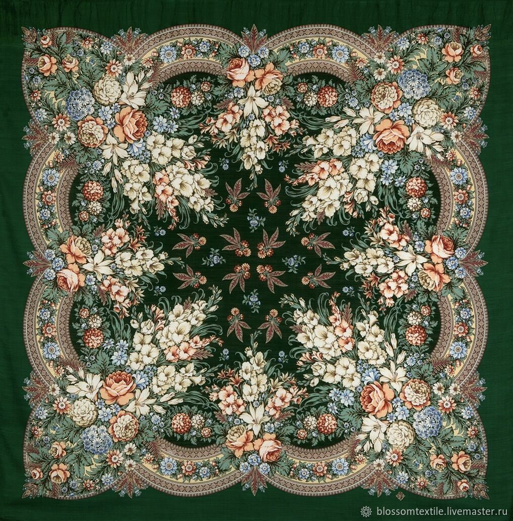 Павлопосадские платки с цветами