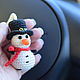 Snowman Christmas tree toy, a gift for a car enthusiast for the new year. . crochetsofttoys. Online shopping on My Livemaster.  Фото №2
