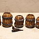 Mini figures and figurines: mini barrel for dollhouse. Miniature figurines. paintmart (oikos). Online shopping on My Livemaster.  Фото №2