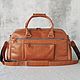 Men's leather travel bag 'Raymond' (Caramel). Travel bag. DragonBags - Men's accessories. Online shopping on My Livemaster.  Фото №2