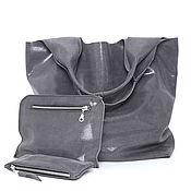Сумки и аксессуары handmade. Livemaster - original item Silver Gray Shiny Bag Bag Bag Bag String Bag. Handmade.