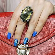 Шикарное кольцо "Sucre bleu"