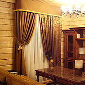Для дома и интерьера handmade. Livemaster - original item Curtains for a country house, living room,upholstery ,decor. Handmade.