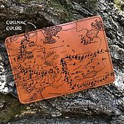 Кожаная обложка на паспорт: Ведьмак, Геральт из Ривии