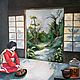 Tea time oil Painting Japan tea ceremony, Pictures, Moscow,  Фото №1