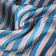 Silk stretch Armani Strip blue, Fabric, Moscow,  Фото №1