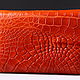Кошелек женский из натуральной кожи крокодила IMA0216O5. Кошельки. CrocShop товары из экзотической кожи. Интернет-магазин Ярмарка Мастеров.  Фото №2