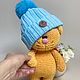 Вязаная игрушка из плюшевой пряжи вязаный котик кот амигуруми, Амигуруми куклы и игрушки, Тамбов,  Фото №1