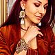 Браслет вышитый с тигровым глазом и хрусталем. Браслет плетеный. LADY LIZA Салон украшений. Ярмарка Мастеров.  Фото №4