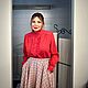 The sun skirt 'Neskuchny office'. Skirts. Moda No Time. My Livemaster. Фото №5