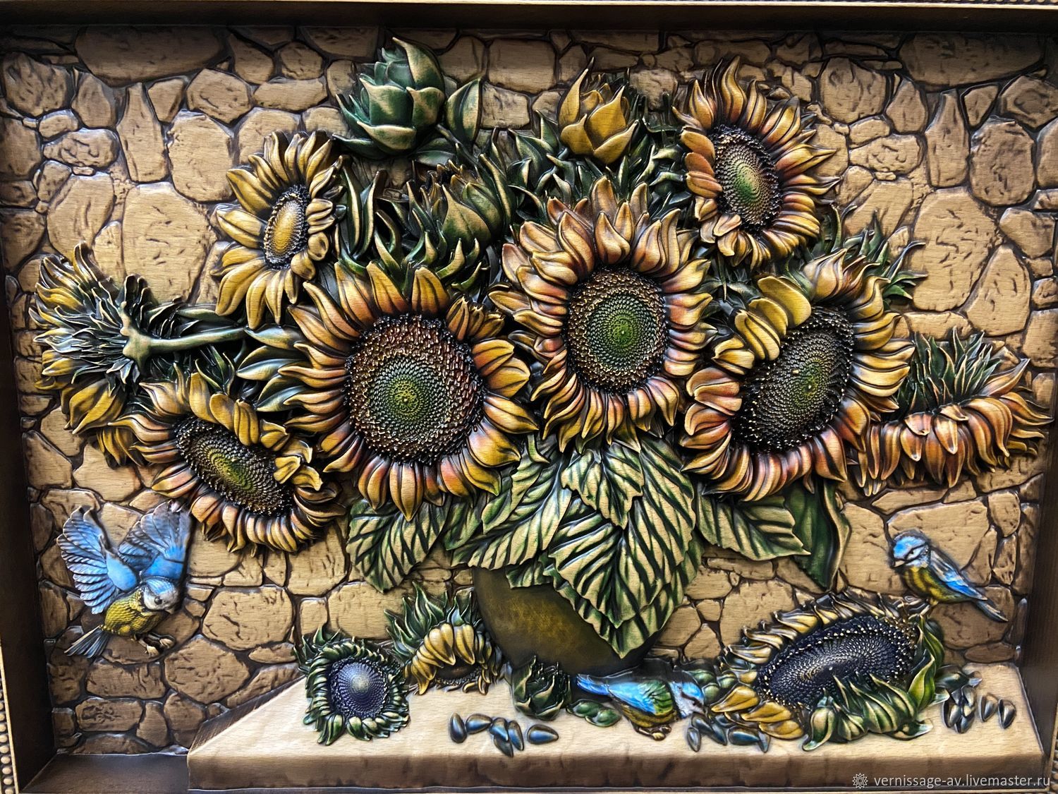 панно подсолнухи