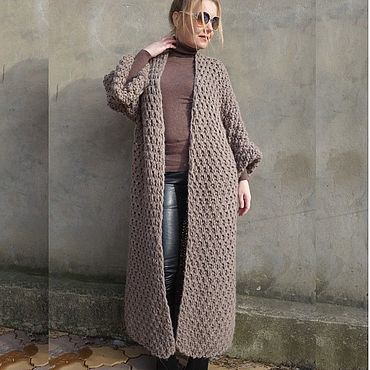 Пальто спицами схемы - вязание пальто для женщин