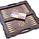 Order Backgammon chess carved 'Royal' 50, Harutyunyan. H-Present more, than a gift!. Livemaster. . Backgammon and checkers Фото №3