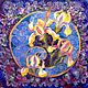 Batik scarf 'Mystical irises', Shawls1, Yaroslavl,  Фото №1
