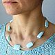 Order Necklace larimar and moonstone AA with silver-gilt. marusjy. Livemaster. . Necklace Фото №3