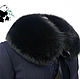 Fur detachable collar of Fox fur. Black. TK-510, Collars, Ekaterinburg,  Фото №1