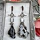 Серьги с агатом. Срез агата с друзой. Серьги классические. Elena Moonlight Jewelry. Интернет-магазин Ярмарка Мастеров.  Фото №2