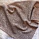Вязаный платок меринос Кофе с молоком весна ручная работа. Платки. Difoxy knit - вязаная одежда. Интернет-магазин Ярмарка Мастеров.  Фото №2