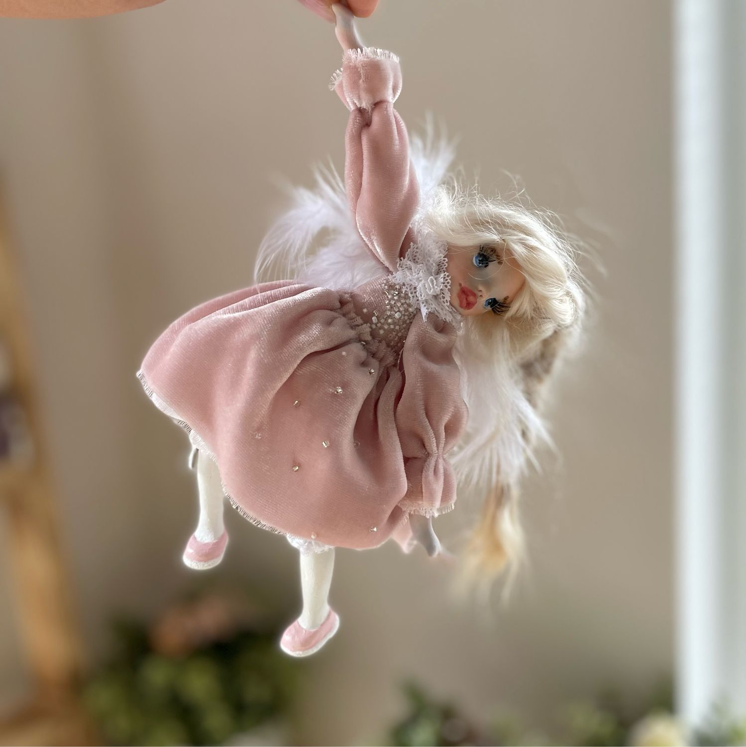 Кукла ангел, интерьерная кукла, миниатюра, Интерьерная кукла, Сочи,  Фото №1
