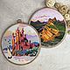 Cross-stitch Princess Castle on a cliff. Pictures. sweet-home11. My Livemaster. Фото №6