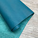 Luxury Tannery Sea Wave (1,3-1,5 мм),  цв. Синий, натуральная кожа. Кожа. Prima Pelle (Марина). Ярмарка Мастеров.  Фото №4