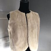 Винтаж handmade. Livemaster - original item The vest is made of genuine mink, Holland. Handmade.
