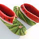 slippers watermelon
