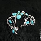 Openwork necklace with turquoise accents Inspiration
