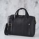 Men's business bag with a compartment for a laptop and A4 ' Bruno'. Men\'s bag. DragonBags - Men's accessories. My Livemaster. Фото №11