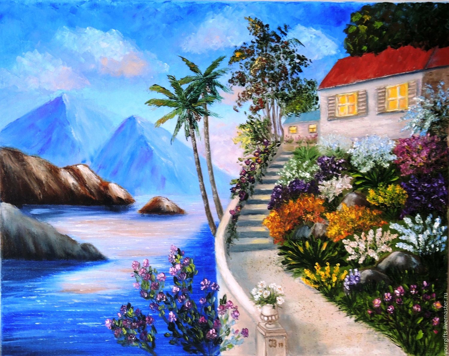 Дом у моря картина