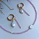 Заказать  с цирконами и жемчугом “Sweet“. A23-jewelry-. Ярмарка Мастеров. . Комплекты украшений Фото №3