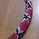 Order Red and black snake. batina30. Livemaster. . Necklace Фото №3